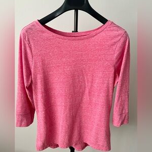 Danskin Heathered Pink 3/4 Sleeve Tee- US S
